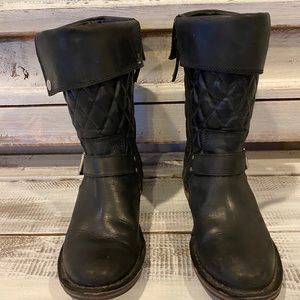Ugg Moto Style Leather Boots size 7